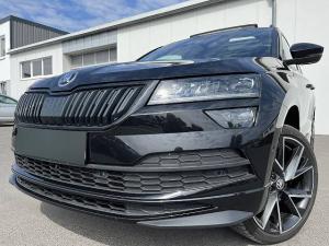 Skoda Karoq 1.5 TSI DSG Sportline 183¤ m. 20 Anzahlung AHK Panorama DAB Navi ACC LED SHZ PDC Klima